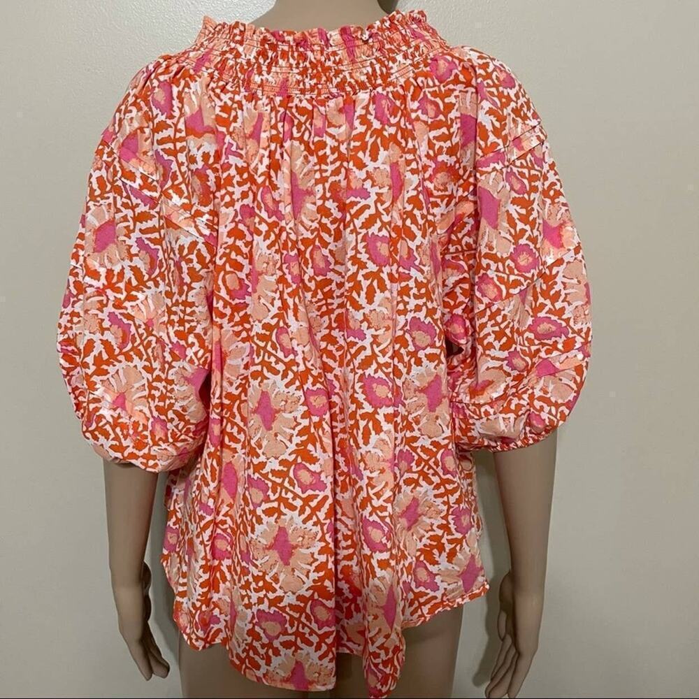 Free People Willow Printed Blouse Size XSmall​ - Picture 8 of 10